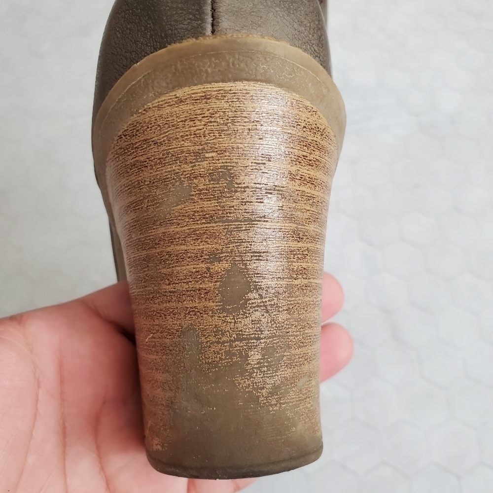 Mudd Gresham Brownish Gray Chunky Ankle Booties B… - image 3